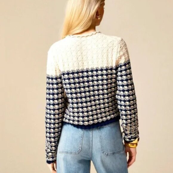 J.Crew Textured crochet lady jacket - XS - BZ467 - Picture 3 of 12